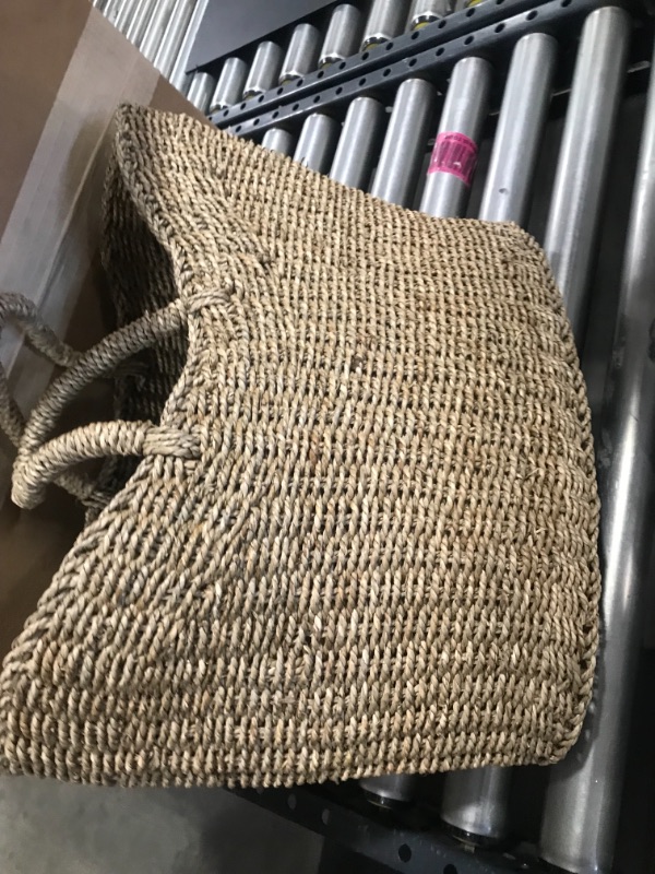 Photo 2 of 19" x 9" x 16" Tapered Oval Seagrass Basket Natural - Threshold™ designed with Studio McGee

