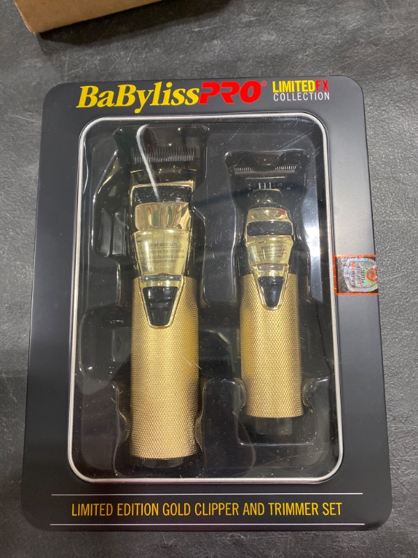Photo 2 of Babyliss Pro Limited FX Collection Gold Clipper & Trimmer