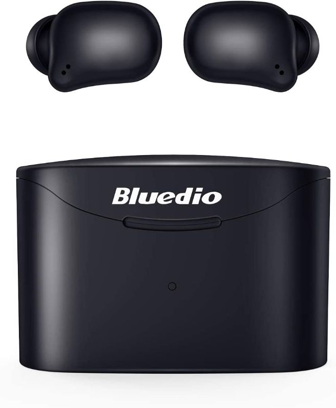 Photo 1 of Bluetooth 5.0 Wireless Earbuds, Bluedio T Elf 2 True Wireless Touch Headphones in Ear Earphones with Charging Case, Mini Car Headset Built-in Mic for Cell Phone/Sports, 6Hrs Playtime, LED Indicator
