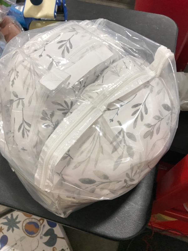 Photo 1 of Boppy Side Sleeper Pregnancy Pillow with Removable Jersey Pillow Cover Gray Falling Leaves Compact