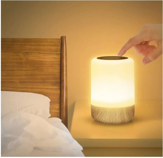 Photo 1 of Touch Lamps for Bedrooms, Wireless Dimmable Night Light Lamp with 8 RGB Color Changing, LED Touch Light for Baby Nursery Bedside Nightstand