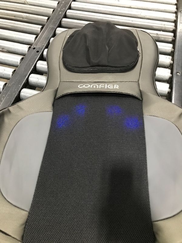 Photo 3 of Comfier Shiatsu Neck and Back Massager – 2D/3D Kneading Full Back Massager with Heat and Adjustable Air Compress