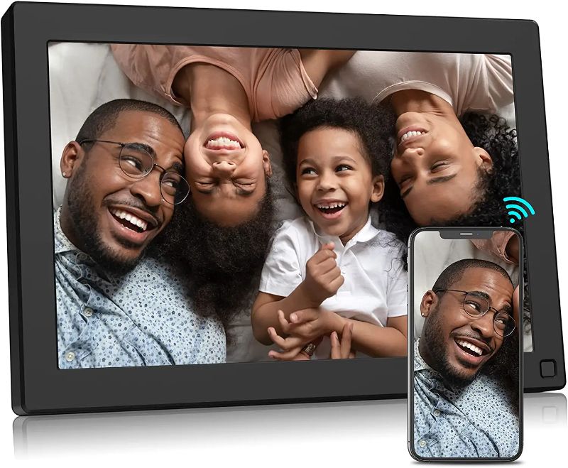 Photo 1 of BSIMB 32GB 10.1 Inch WiFi Digital Photo Frame, Smart Digital Picture Frame 1280x800 IPS Touch Screen Auto Rotate Motion Sensor Upload Photos/Videos via App/Email, Gift for Grandparents
