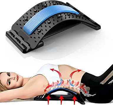 Photo 1 of Back Stretcher, Lumbar Back Cracker Board Pain Relief Device, Multi-Level Lumbar Back Massager, Pain Relief for Herniated Disc, Sciatica, Scoliosis, Lower and Upper Lumbar Support Stretcher
