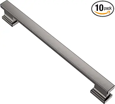 Photo 1 of Alzassbg 10 Pack Brushed Black Nickel Cabinet Pulls, 7 Inch(177.8mm) Hole Centers Cabinet Handles Kitchen Hardware for Cabinets and Drawers AL3061BBN
