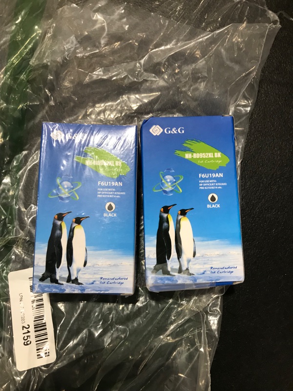 Photo 1 of HP 952XL High Yield InkjetsClub Compatible Ink Cartridge Replacement for OfficeJet Pro 8710 8720 7720 7740 8210 8702 8715 8725 8730 8740 Printers (2 Pack Black)
