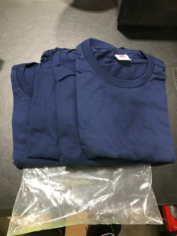 Photo 1 of 4 Pack Hanes Shirts Navy Large