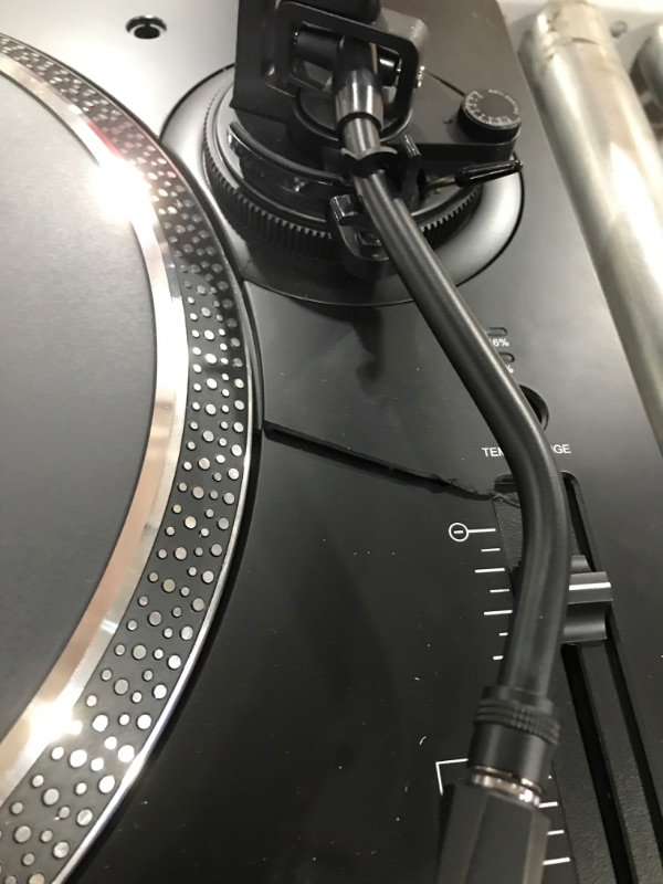 Photo 3 of (FOR PARTS ONLY) Audio-Technica AT-LP120XUSB-BK Direct-Drive Turntable (Analog & USB), Fully Manual, Hi-Fi, 3 Speed, Convert Vinyl to Digital, Anti-Skate and Variable Pitch Control Black