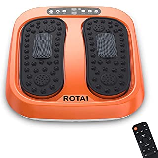 Photo 1 of ROTAI Vibration Foot Massager Multi Relaxations and Pain Relief Rotating Acupressure Electric Foot Circulation Device with Remote Control Orange (B08RD4DS3J)
