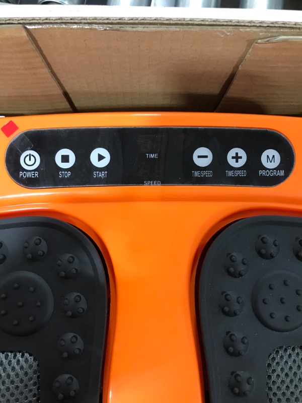 Photo 3 of ROTAI Vibration Foot Massager Multi Relaxations and Pain Relief Rotating Acupressure Electric Foot Circulation Device with Remote Control Orange (B08RD4DS3J)
