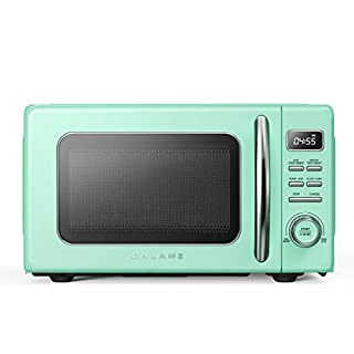 Photo 1 of Galanz GLCMKZ11GNR10 Retro Countertop Microwave Oven with Auto Cook & Reheat, Defrost, Quick Start Functions, Easy Clean with Glass Turntable, Pull Handle, Green (B0B1F4LBBS)
