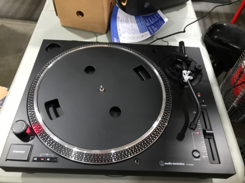 Photo 2 of Audio-Technica AT-LP120XUSB-BK Direct-Drive Turntable (Analog & USB), Fully Manual, Hi-Fi, 3 Speed, Convert Vinyl to Digital, Anti-Skate and Variable Pitch Control Black