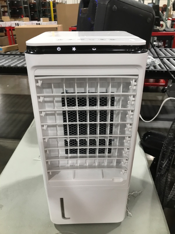 Photo 2 of Evaporative Air Cooler - AOLOS 3 IN 1 Portable Air Cooler, Room Air Conditioner Fan w/Remote, 3 Speeds, 1.85-Gal, 7H Timer & 40°Auto Oscillation, Air Conditioner Portable for Room Office Garage, White (B0B19GKK89)
