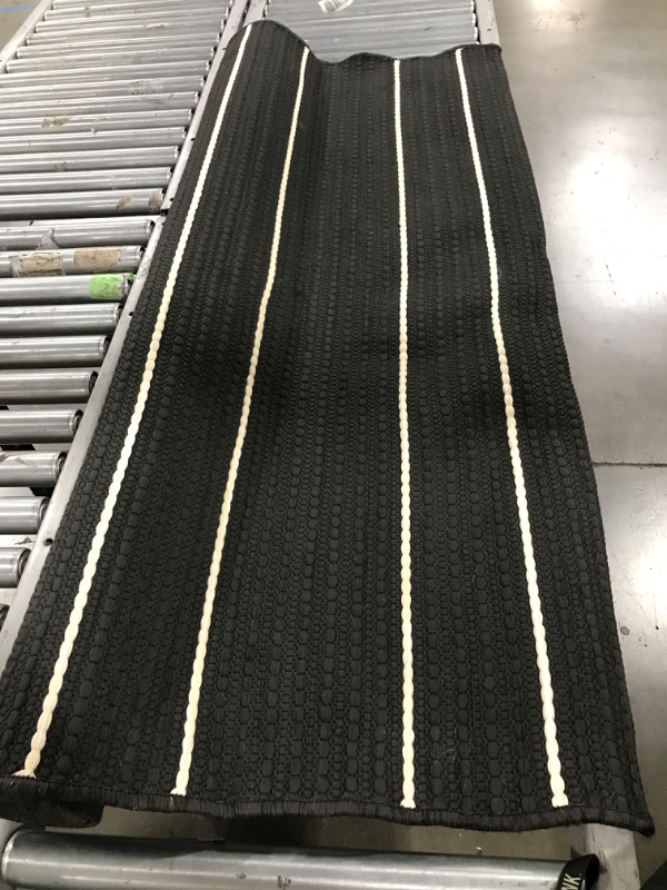 Photo 1 of 5' X 7' Thin Stripe Outdoor Rug - Threshold™
