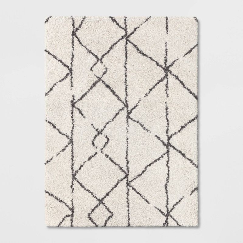 Photo 1 of 7'X10' Geometric Design Woven Area Rugs Cream/Gray - Project 62
