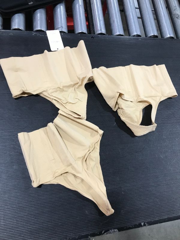 Photo 2 of 3 Packs Thong Shapewear for Women Tummy Control Body Shaper Underwear High Waist Thongs Seamless Slimmer Panty

SZ-M