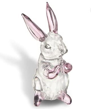 Photo 1 of 3.5inch Crystal Rabbit Bunny Figurine Collectibles Spring Easter Decoration Glass Art Animal Paperweight Ornament Creative Gift