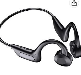 Photo 1 of Open Ear Air Conduction Bluetooth Headphones, AOCOAKW Ear Hook Wireless Sports Earphones with Mic Lightweight 5 Hrs Playtime for Workouts, Running, Cycling, Gyming