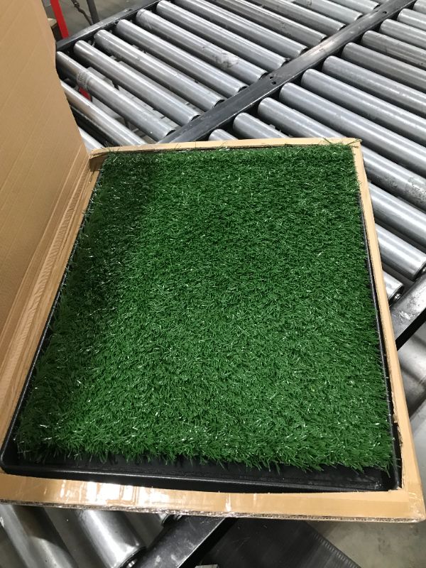 Photo 2 of Artificial Grass Puppy Pad for Dogs and Small Pets – Portable Training Pad with Tray – Dog Housebreaking Supplies by PETMAKER