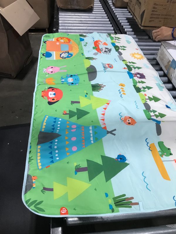 Photo 1 of Fisher-Price Extra Big Adventures Play Long Activity Mat with Toys for Newborns and Infants, Multi, 60"