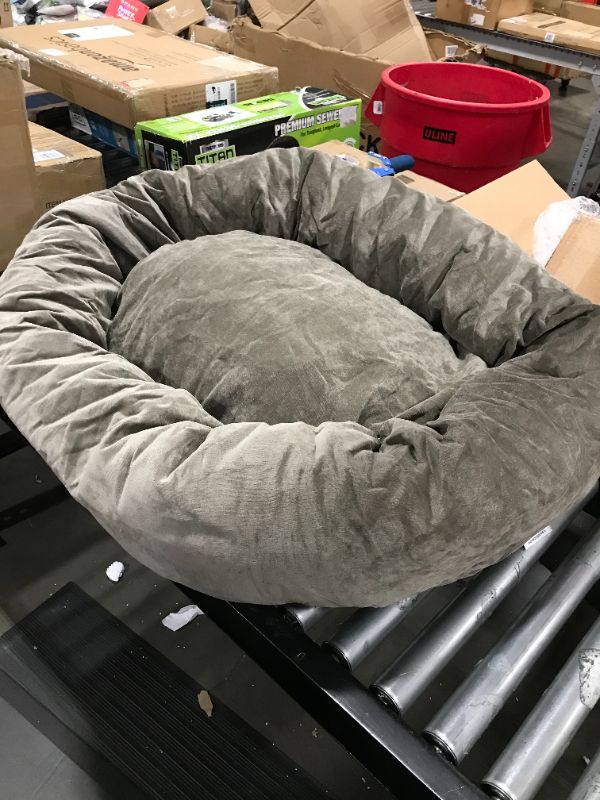 Photo 2 of 40 inch Pearl Villa Collection Micro Velvet Bagel Dog Bed By Majestic Pet Products