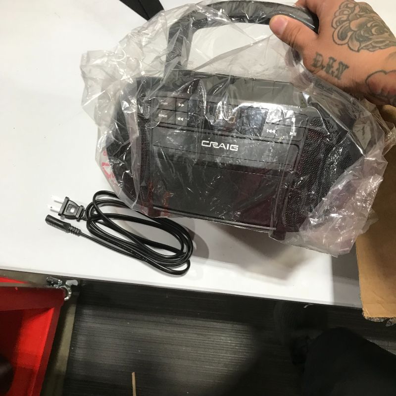 Photo 1 of Craig CD6951 Portable Top-Loading CD Boombox 
