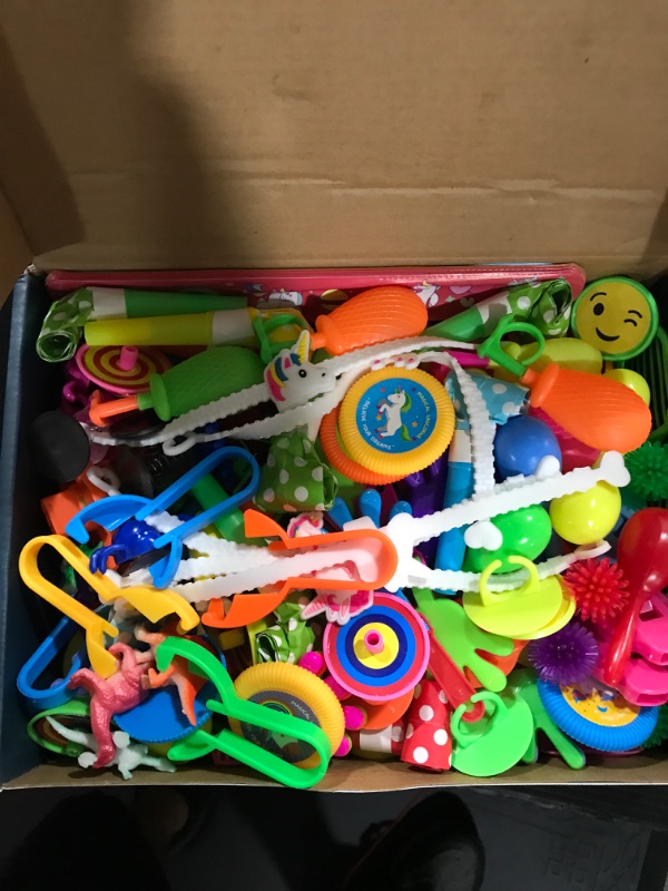 Photo 2 of Amy&Benton 120PCS Carnival Prizes for Kids Birthday Party Favors Prizes Box Toy Assortment for Classroom