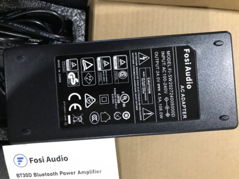 Photo 1 of Fosi Audio BT30D Bluetooth 5.0 Stereo Audio Receiver Amplifier 2.1 Channel Mini Hi-Fi Class D Integrated Amp 50 Watt x2+100 Watt for Home Outdoor Passive Speakers/Subwoofer Powered Subwoofer
