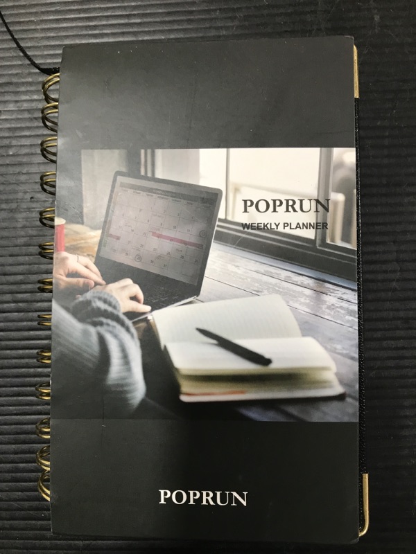 Photo 2 of POPRUN 2022 Planner Weekly and Monthly 6.5" x 8.5" - Agenda 2022 with Hourly Time Slots