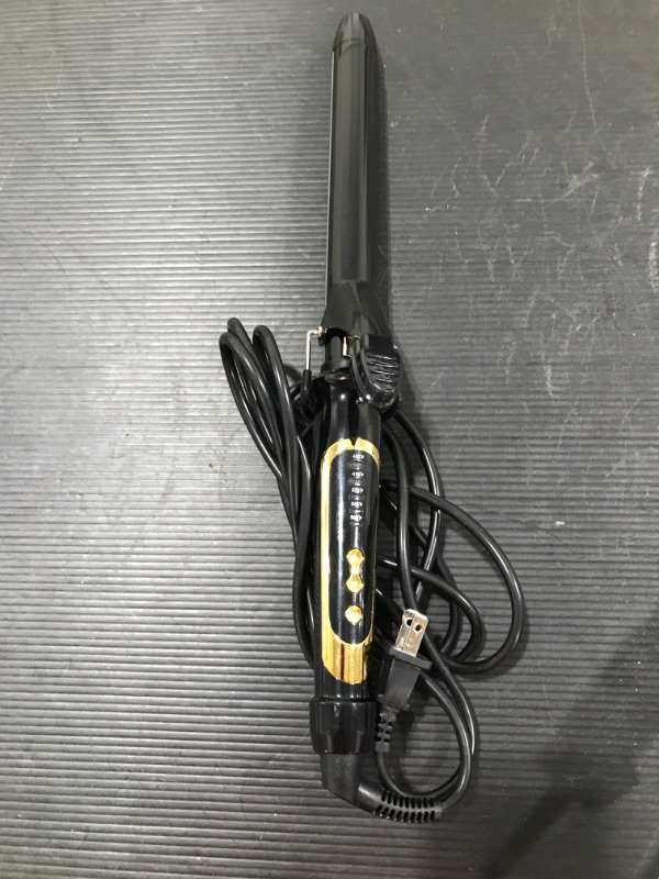 Photo 1 of 1 Inch Curling Iron with Ceramic Coating Barrel for Long/Medium Hair, Extra Long Barrel Curling Iron,Instant Heat up to 450°F with clamp,Hair Waving Style Tool for Girls & Women
