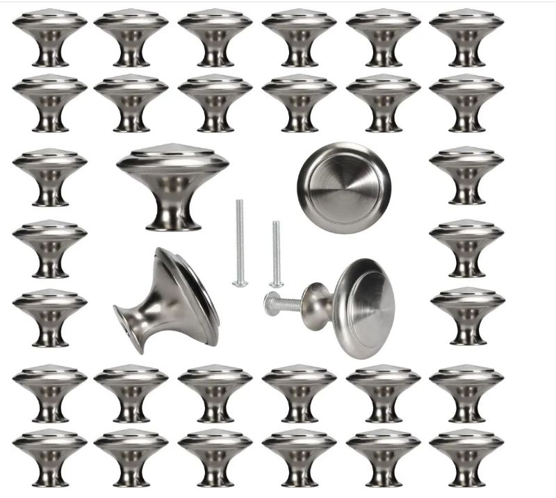 Photo 1 of 35 Pack Cabinet Knobs, BEIUTAO Knobs for Cabinets and Drawers, Kitchen Cabinet Knobs, Brushed Nickel Zinc Knobs with 70 Screws, Modern Drawer Knobs for Cupboard Door, Dresser, Drawer
