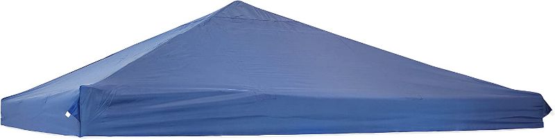 Photo 1 of 10x10 Foot Standard Pop-Up Canopy Shade - Heavy-Duty Square PU-Coated 150D Oxford Fabric Replacement Top for Canopy - Blue