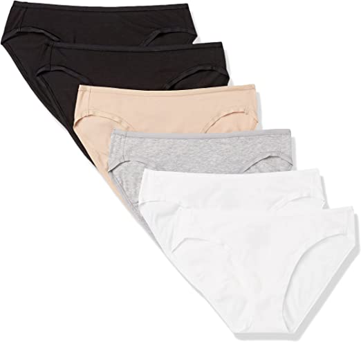 Photo 1 of  SIZE MEDIUM Amazon Essentials Women's Cotton Bikini Brief Underwear, Multipacks (Available in Plus Size)

