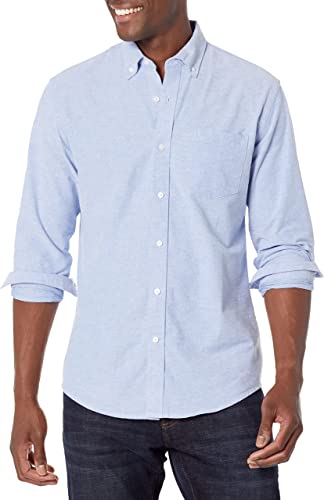 Photo 1 of Amazon Essentials Men's Regular-Fit Long-Sleeve Pocket Oxford Shirt
