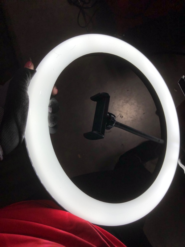 Photo 1 of Elitehood 12" Ring Light with Stand (72" Tall) & iPad/Phone Holder, Selfie Ring Light Tripod, Dimmable Circle LED Light Ring for Video Recording, Conference, Makeup, Laptop, Computer, Webcam, YouTube