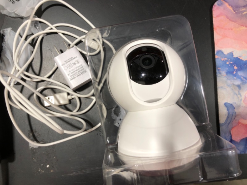 Photo 1 of Home Security Camera System 1080P HD Indoor Smart Pan/Tilt Cam, Motion-Activated with 2.4G Wi-Fi, Night Vision - Compatible with Alexa and Google Assistant
