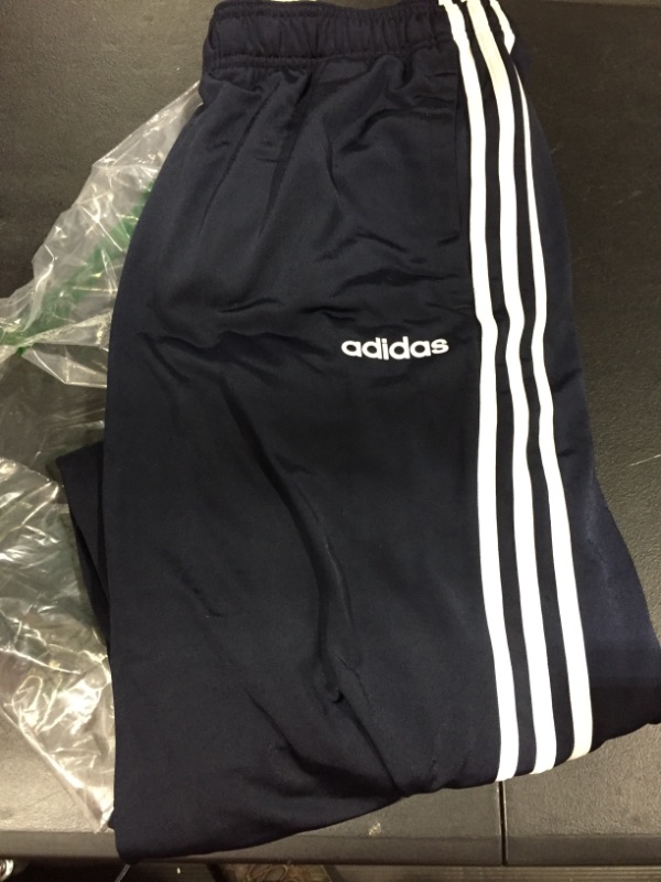 Photo 2 of adidas Men's Essentials 3-Stripes Regular Tricot Pants. SIZE LARGE