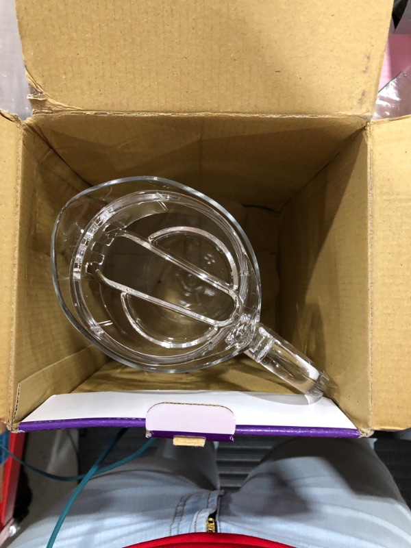 Photo 1 of Amazing Abby - Sparkly - Acrylic Pitcher (68 oz), Clear Plastic Water Pitcher with Lid, Fridge Jug, BPA-Free, Shatter-Proof, Great for Iced Tea, Sangria, Lemonade, Juice, Milk, and More
