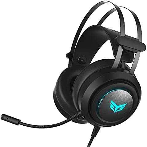 Photo 1 of OVANN G30 USB Gaming Headset for PC & PS4 & PS5 Wired Noise Cancelling Gamer Headphone with Microphone, Virtual 7.1 Stereo Surround Sound and RGB Light, for Best & Top Audio-Comptuer Games
