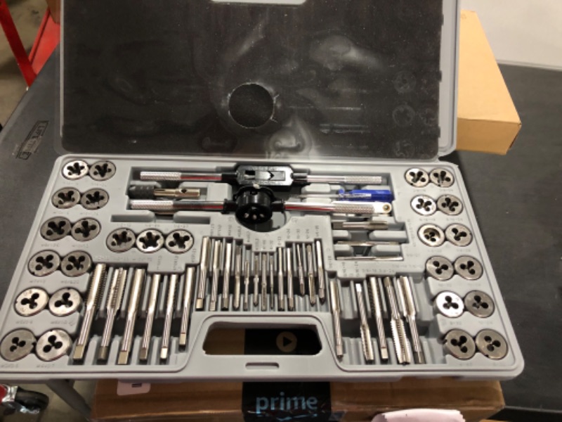 Photo 2 of 60-Piece Master Tap and Die Set - Include Both SAE Inch and Metric Sizes