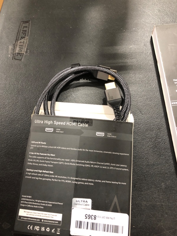 Photo 2 of 8K HDMI 2.1 Cable 3.3FT