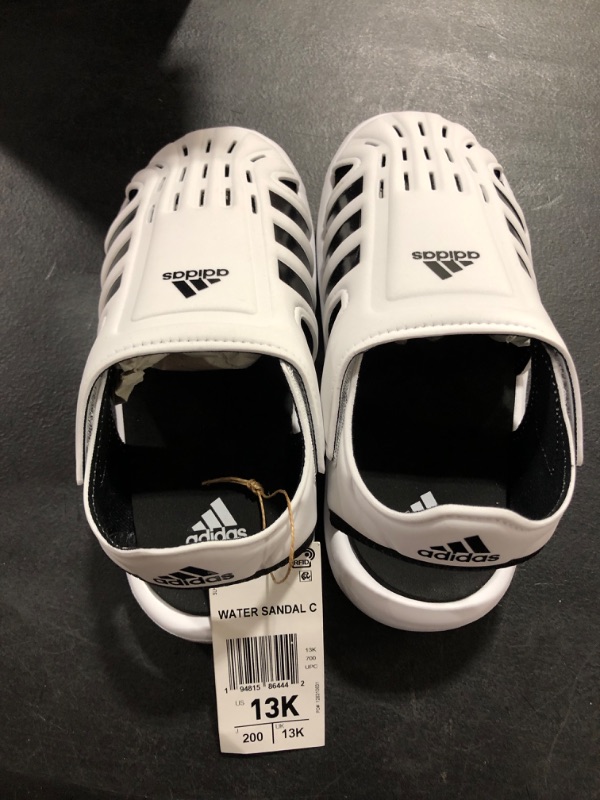 Photo 1 of adidas Water Slide Sandal, White/Black/Black, 13 US Unisex Little Kid
