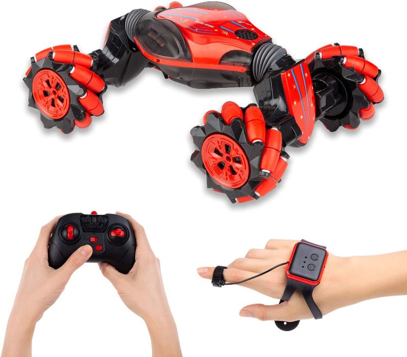 Photo 1 of CANOPUS RC Stunt Car, Red, Amazing Toy with Gesture Remote Control, Double Sided Rotating Stunt Twisting Climbing Vehicle, 360° Flips, Gift for Boys, Girls & Adults for Birthdays, Holidays, Christmas
COLORS MAY VARY