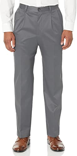 Photo 1 of Amazon Brand - Buttoned Down Men's Relaxed Fit Pleated Non-Iron Dress Chino Pant 44X30