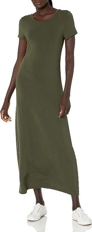 Photo 1 of Amazon Essentials Women's Short-Sleeve Maxi Dress- S