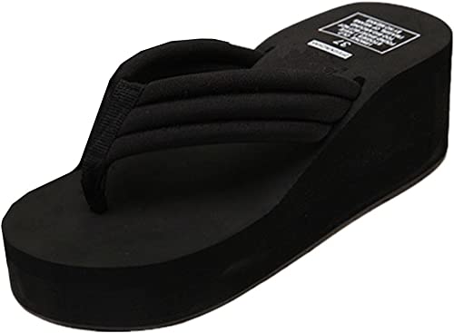 Photo 1 of ANBOVER Womens High Wedge Beach Sandals Summer Thong Flip Flops Platform size 41