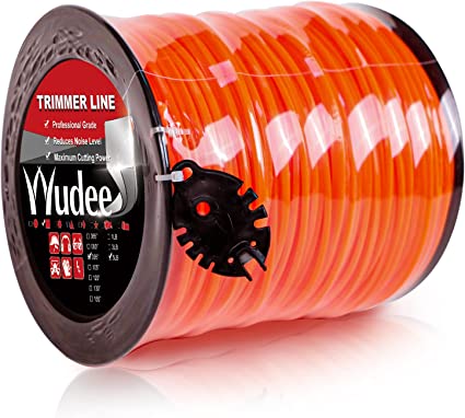 Photo 1 of 3 Pound Trimmer Line .095, String Trimmer Line Donut, Weed Eater String with Line Cutter, Orange Square