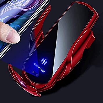 Photo 1 of Car Wireless Charger, Fast Charging, Mounted Magnetic Charging Device, Automatic Sensor Tightening, Suitable for 99% Smart Phones, iPhone12 Pro Max Mini 11/11 Pro Max/XS/XR/for Galaxy S20/S10/S9