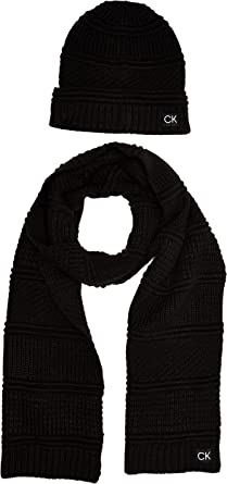 Photo 1 of **NO HAT ***Calvin Klein mens Men's Cuff Hat and Scarf Gift Set