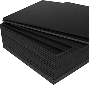 Photo 1 of 20PCS Mat Board Center 14 x 11 inch Foam Core Board Backing Black Foam Boards, 1/5 inch Thickness Polystyrene Poster Board Signboard for Presentations, School, Office & Art Projects WHITE